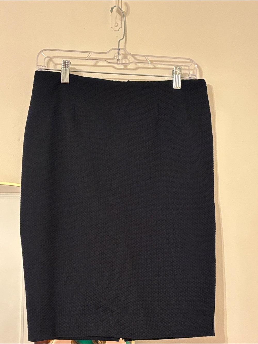 Banana Republic Black Textured Pencil Skirt